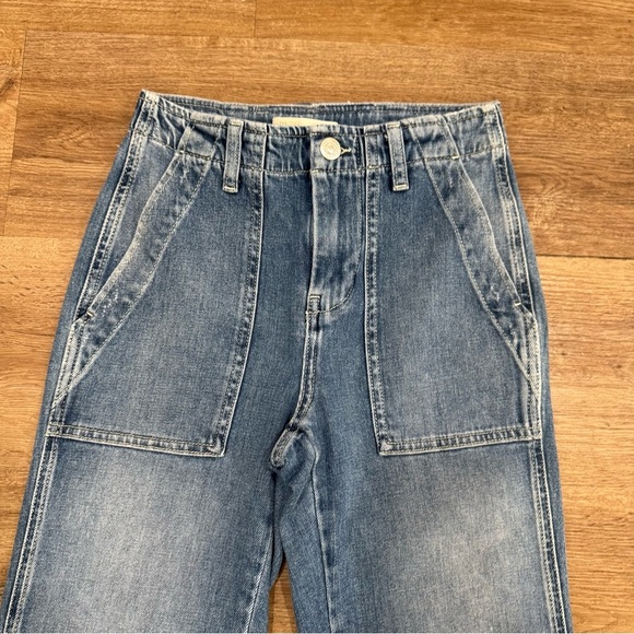 Maje‎ Preuve Tapered Low-Rise Stretch Organic-Cotton Jeans Size 24 - Picture 8 of 9